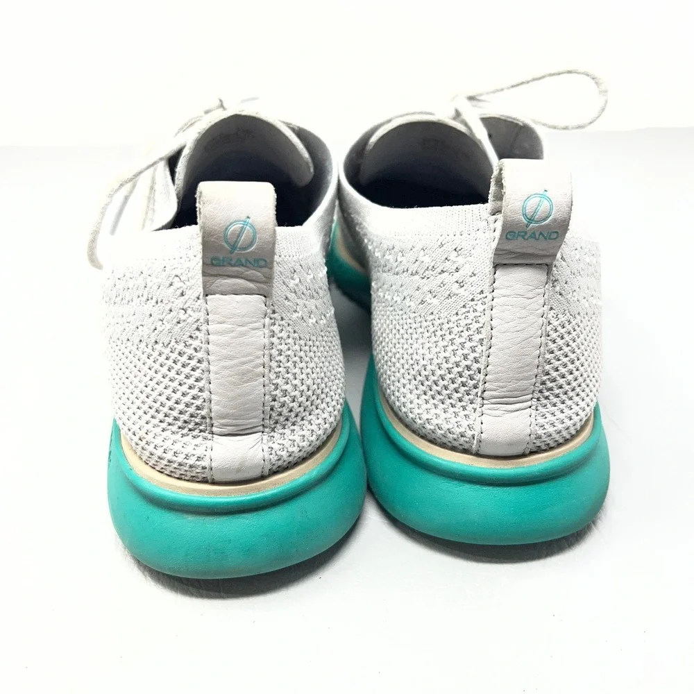 Cole Haan 2 Zerogrand Stitchlite Mens Oxford Shoes 13M Gray‎ Teal Breathable Fit